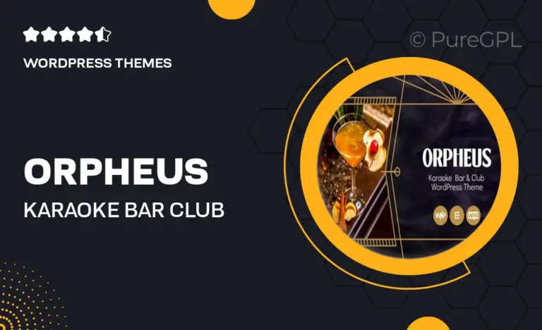 orpheus karaoke bar club wordpress theme