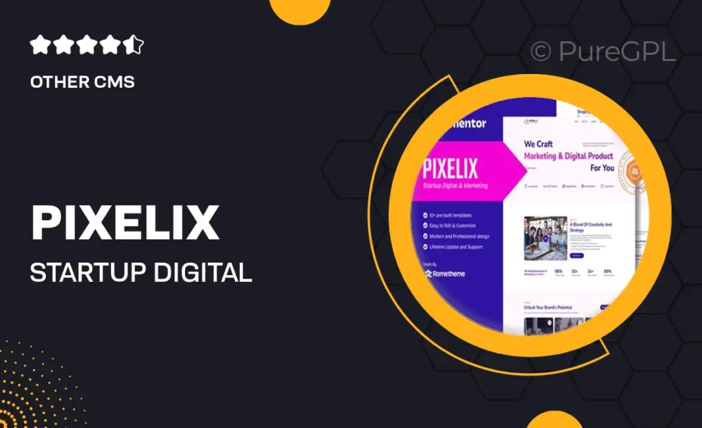 Pixelix – Startup Digital Agency Elementor Template Kit 32 Pixelix – Startup Digital Agency Elementor Template Kit