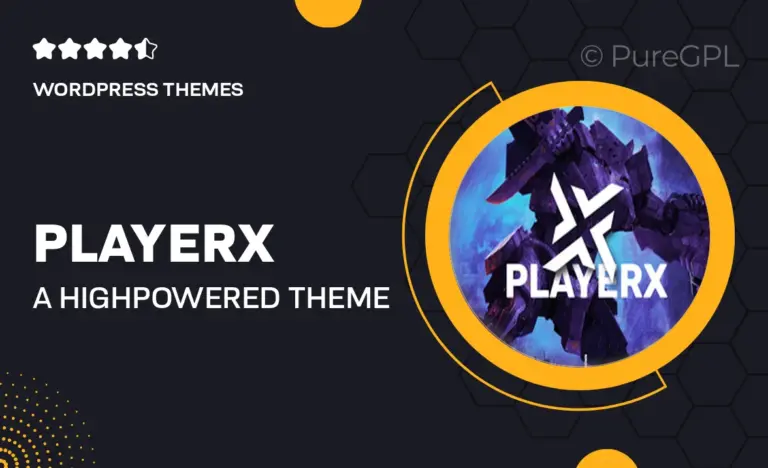 playerx a high powered theme for gaming and esports
