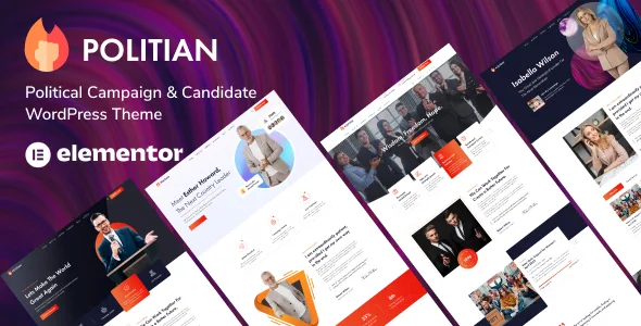 politian political campaign wordpress theme 1