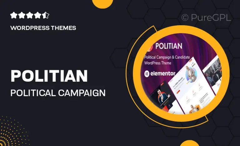 politian political campaign wordpress theme