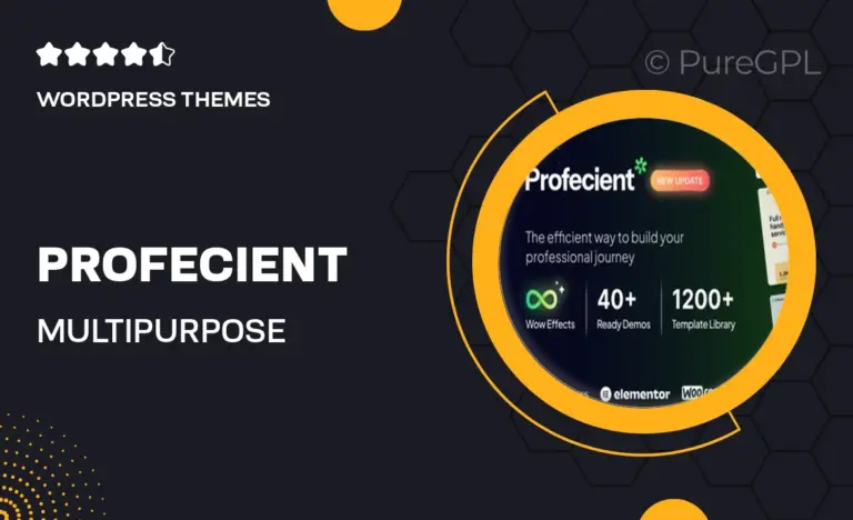 profecient multipurpose elementor business woocommerce wordpress theme
