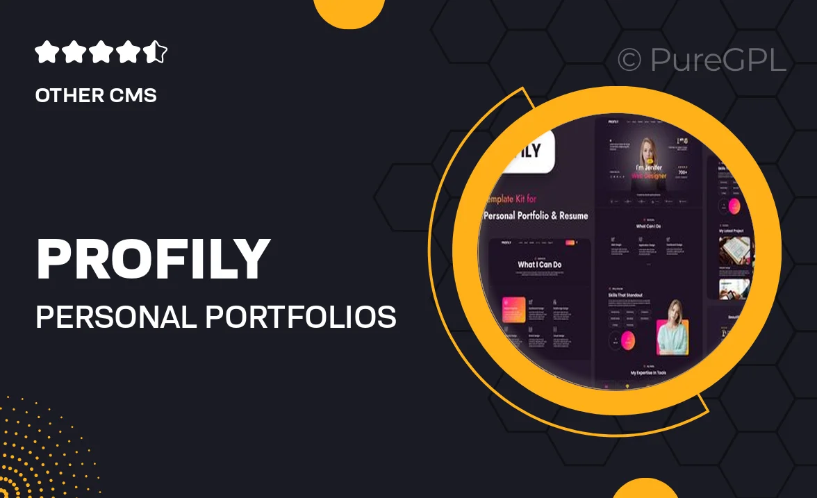 Profily – Personal Portfolios & Resume Elementor Template Kit