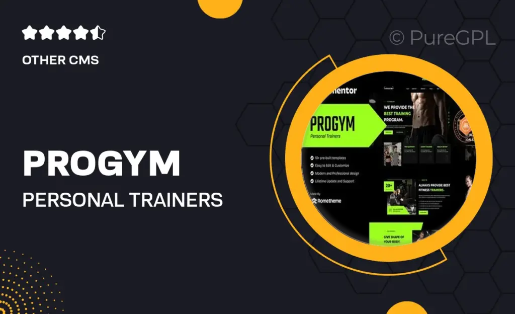 Progym – Personal Trainers & Fitness Elementor Template Kit 6 Progym – Personal Trainers & Fitness Elementor Template Kit