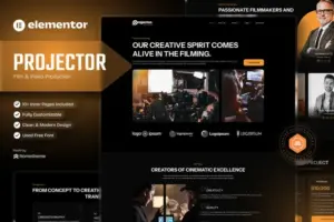 Projector – Film & Video Production Elementor Template Kit