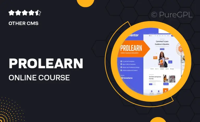prolearn online course education elementor template kit