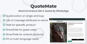 QuoteMate – WooCommerce Get A Quote By WhatsApp