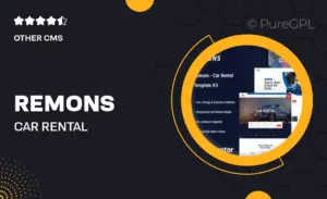 Remons – Car Rental Elementor Template Kit