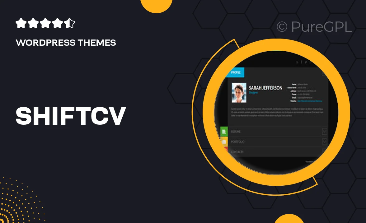 ShiftCV – BlogResumePortfolioWordPress