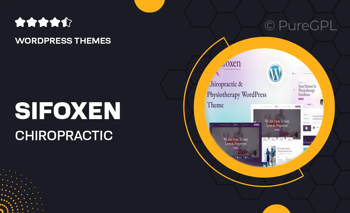 Sifoxen – Chiropractic & Physiotherapy WordPress Theme