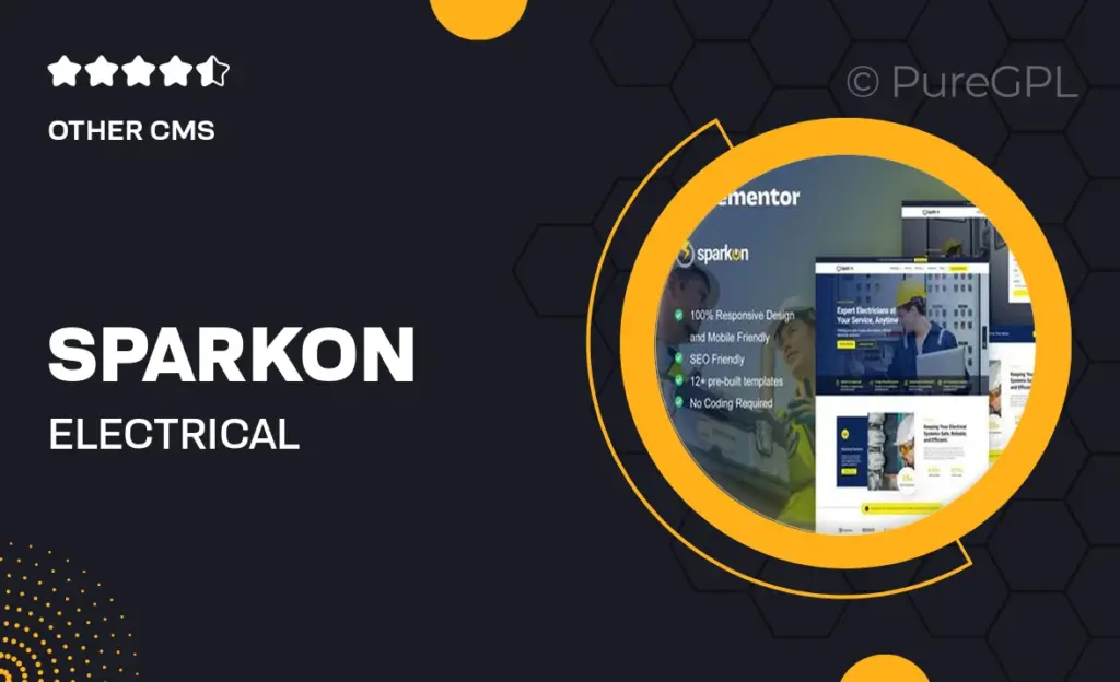 Sparkon – Electrical Installation & Maintenance Service Elementor Pro Template Kit 45 Sparkon – Electrical Installation & Maintenance Service Elementor Pro Template Kit