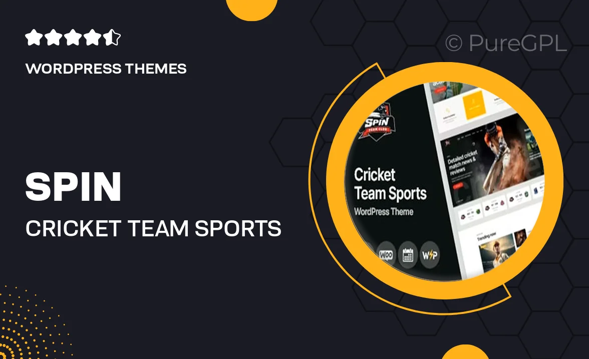 Spin – Cricket Team Sports WordPress Theme + AI