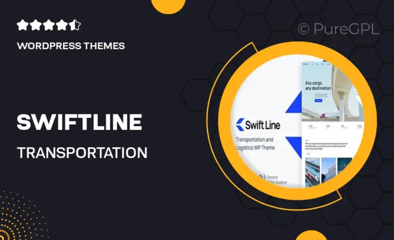 swiftline transportation logistics wordpress theme