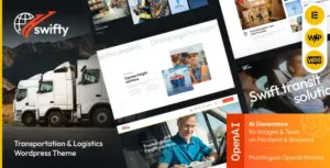 Swifty – Transportation & Logistics WordPress Theme