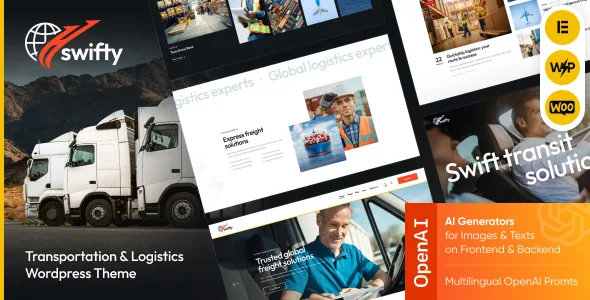 Swifty – Transportation & Logistics WordPress Theme