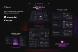 Synco – SaaS & Software Showcase Elementor Template Kit