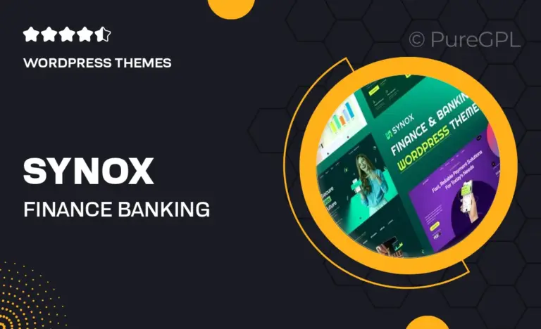synox finance banking wordpress theme
