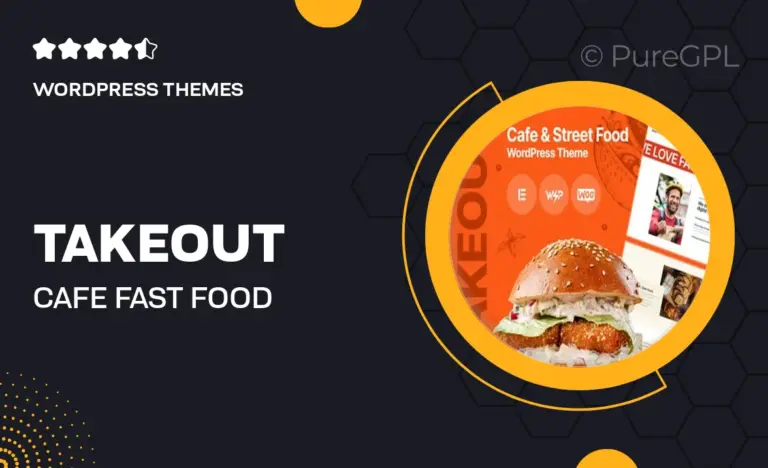 takeout cafe fast food wordpress theme