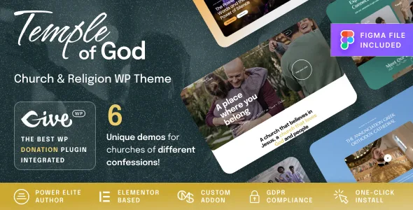 temple of god religion church wordpress theme 1
