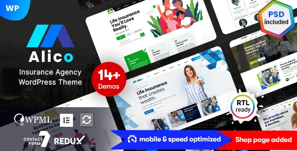 Themeforest | Alico – Insurance WordPress