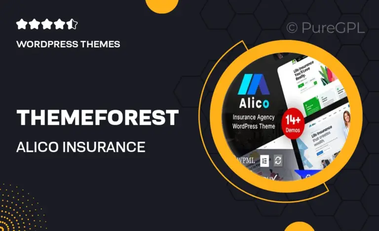 themeforest alico insurance wordpress