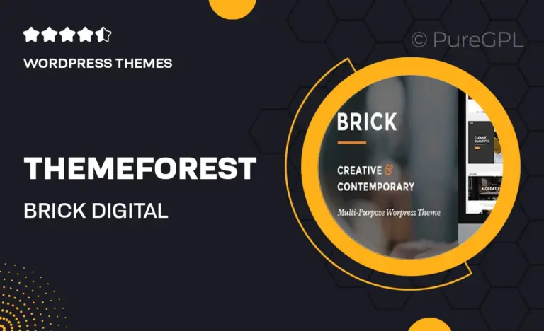 themeforest brick digital agency theme