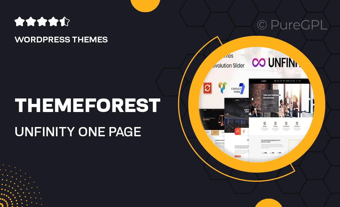 Themeforest | Unfinity – One Page WordPress