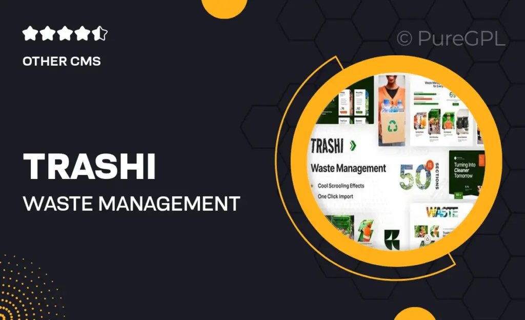 Trashi – Waste Management & Recycling Elementor Pro Template Kit 22 Trashi – Waste Management & Recycling Elementor Pro Template Kit