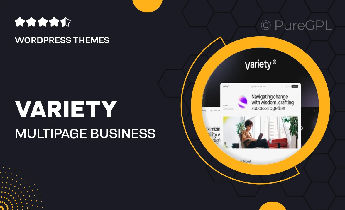 Variety — Multipage Business & Consulting WordPress Theme