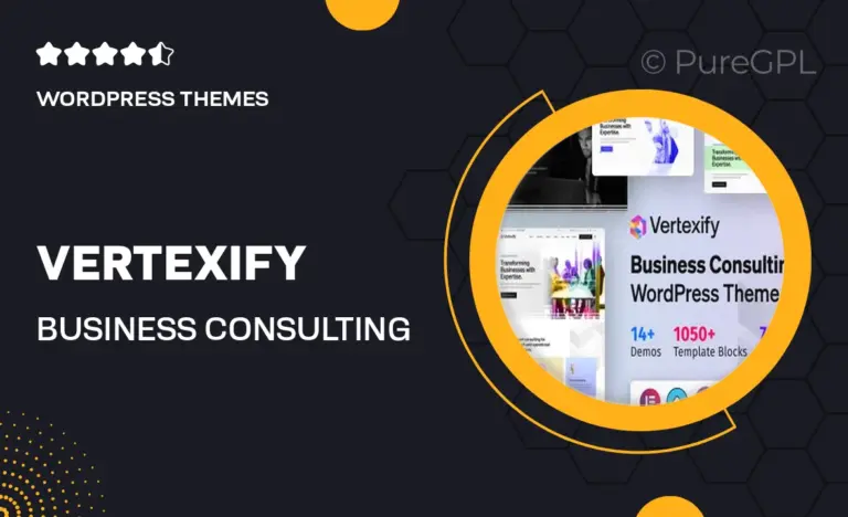 vertexify business consulting wordpress theme