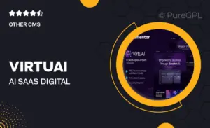 VirtuAI – AI Saas & Digital Company Elementor Template Kit
