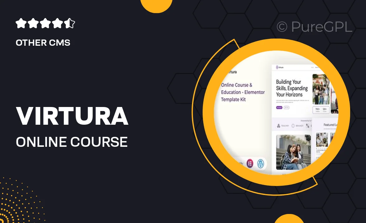 Virtura – Online Course & Education Elementor Template Kit