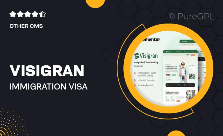 visigran immigration visa consulting elementor template kit