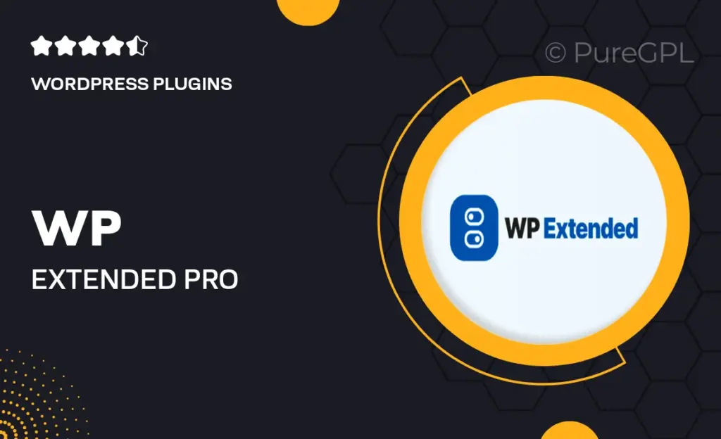 WP Extended Pro 4 WP Extended Pro
