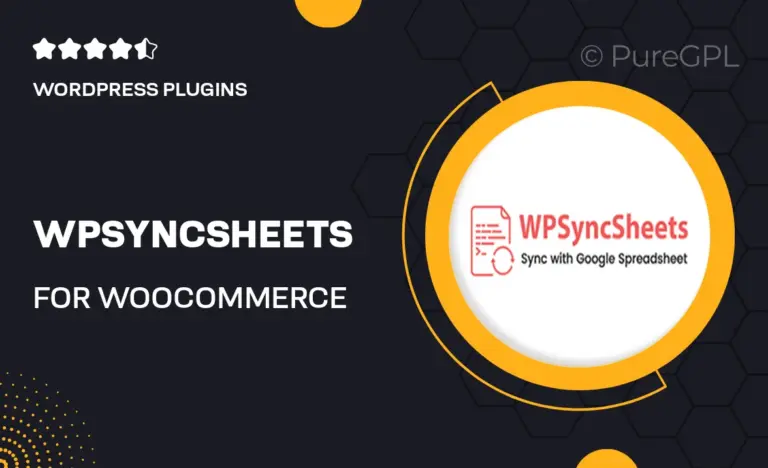 wpsyncsheets for woocommerce