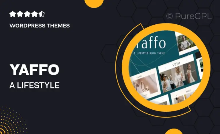 yaffo a lifestyle personal blog wordpress theme