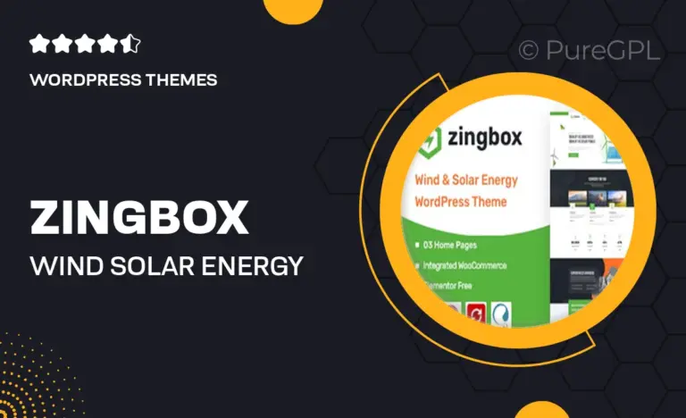 zingbox wind solar energy wordpress theme