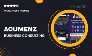 Acumenz – Business & Consulting WordPress Elementor Theme
