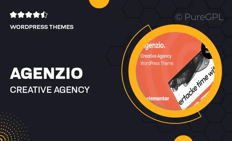 agenzio creative agency portfolio wordpress theme