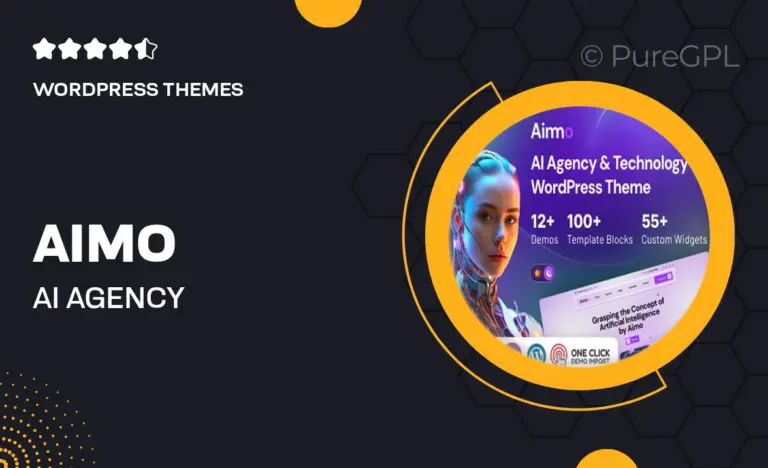 aimo ai agency technology wordpress theme