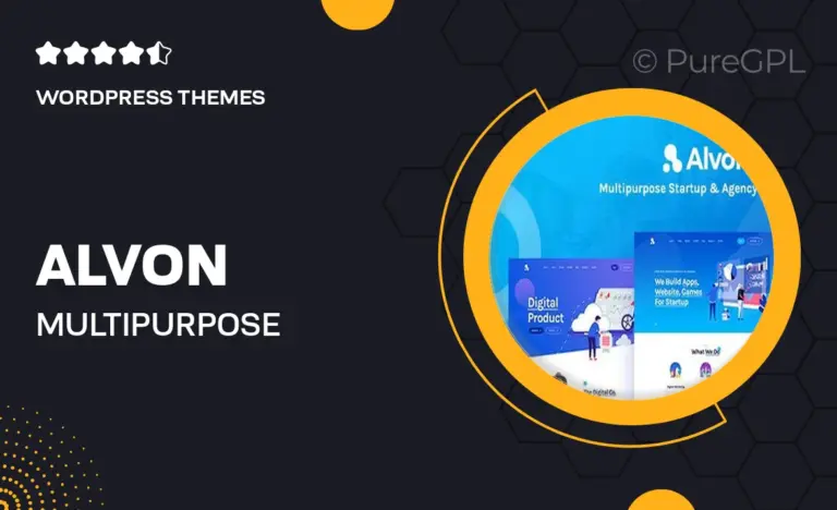 alvon multipurpose startup agency wordpress theme