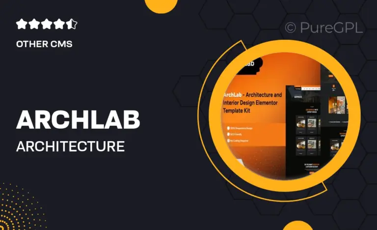 archlab architecture interior design elementor pro template kit