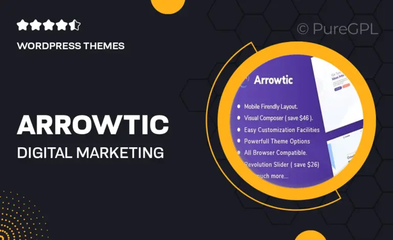 arrowtic digital marketing agency wordpress theme