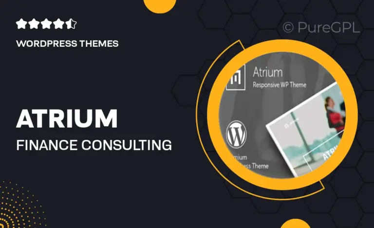 atrium finance consulting advisor wordpress theme