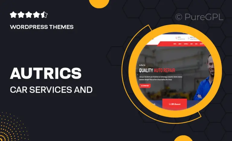 autrics car services and auto mechanic wordpress theme