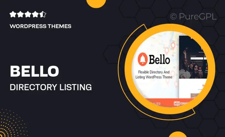 bello directory listing wordpress theme