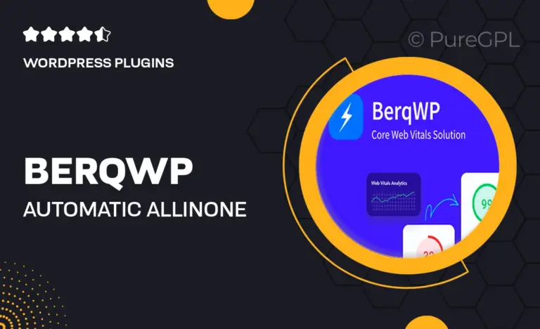 berqwp automatic all in one pagespeed optimization plugin