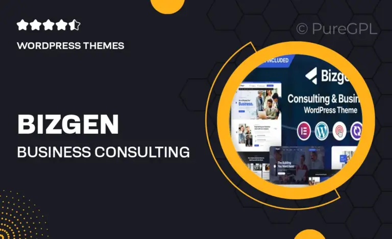 bizgen business consulting wordpress theme rtl