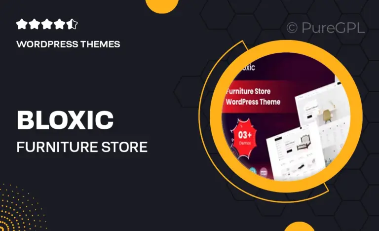 bloxic furniture store woocommerce theme
