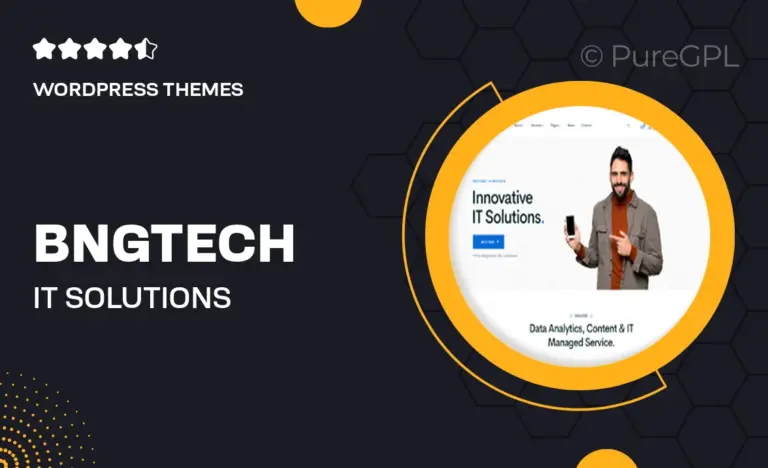 bngtech it solutions wordpress theme